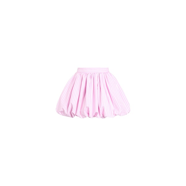 Patou Organic cotton striped mini bloomer skirt in Bougainvillea Stripes