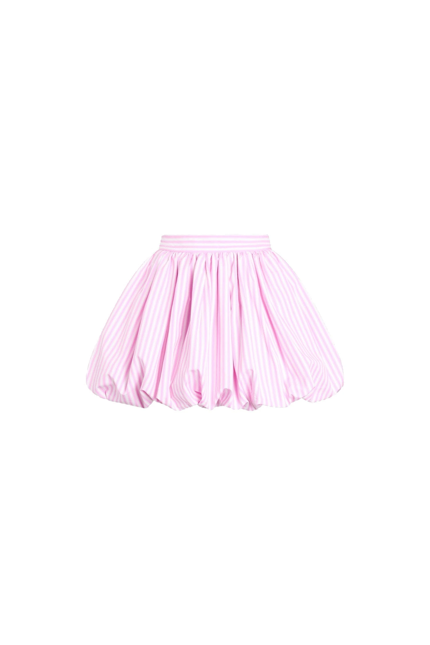 Patou Organic cotton striped mini bloomer skirt in Bougainvillea Stripes | Skirts | Coveti Patou Organic cotton striped mini bloomer skirt in Bougainvillea Stripes