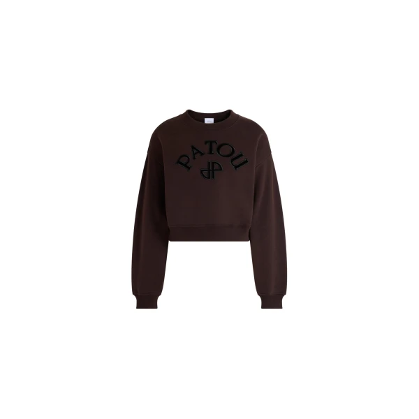 Organic cotton sweatshirt in Winter Mocha