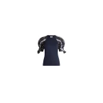 Patou Organic cotton tie-sleeve T-shirt in Midnight Blue