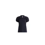 Patou Organic cotton volume-sleeve polo in Night Blue