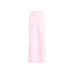 Patou Organic cotton wide leg denim trousers in Pink Sunset