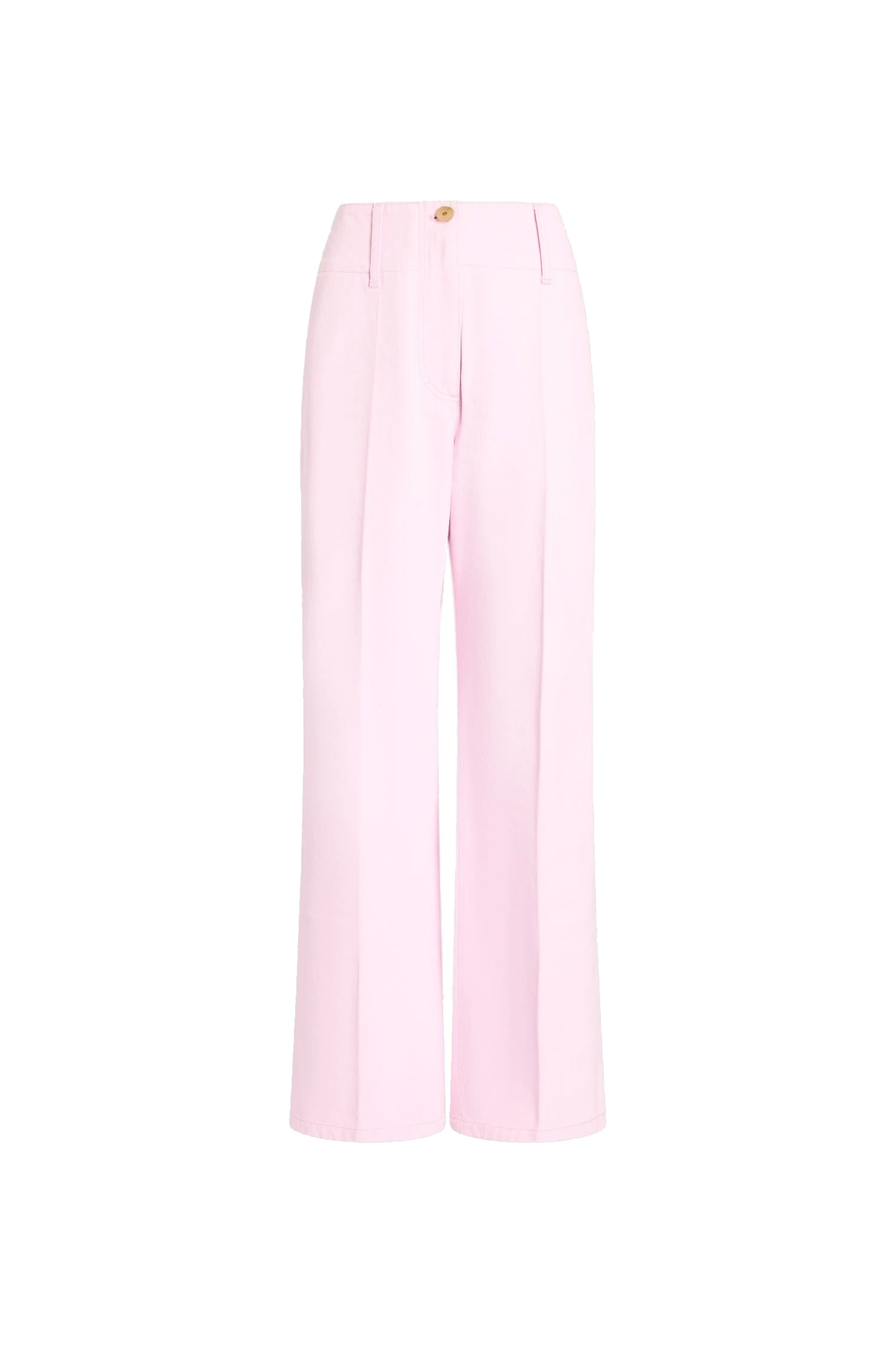 Patou Organic cotton wide leg denim trousers in Pink Sunset | Pants | Coveti Patou Organic cotton wide leg denim trousers in Pink Sunset