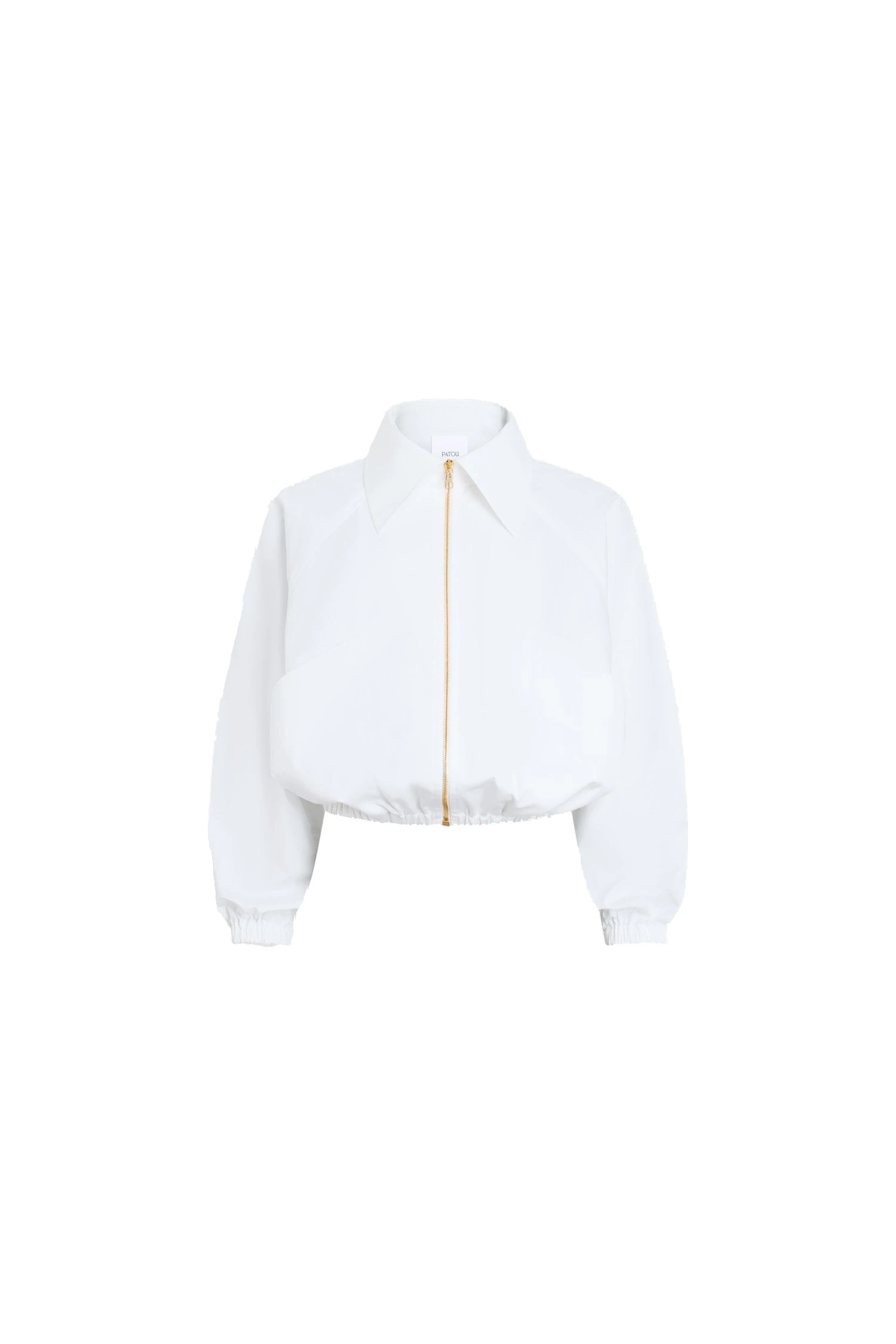 Patou Organic cotton zippered jacket in White | Jackets | Coveti Patou Organic cotton zippered jacket in White