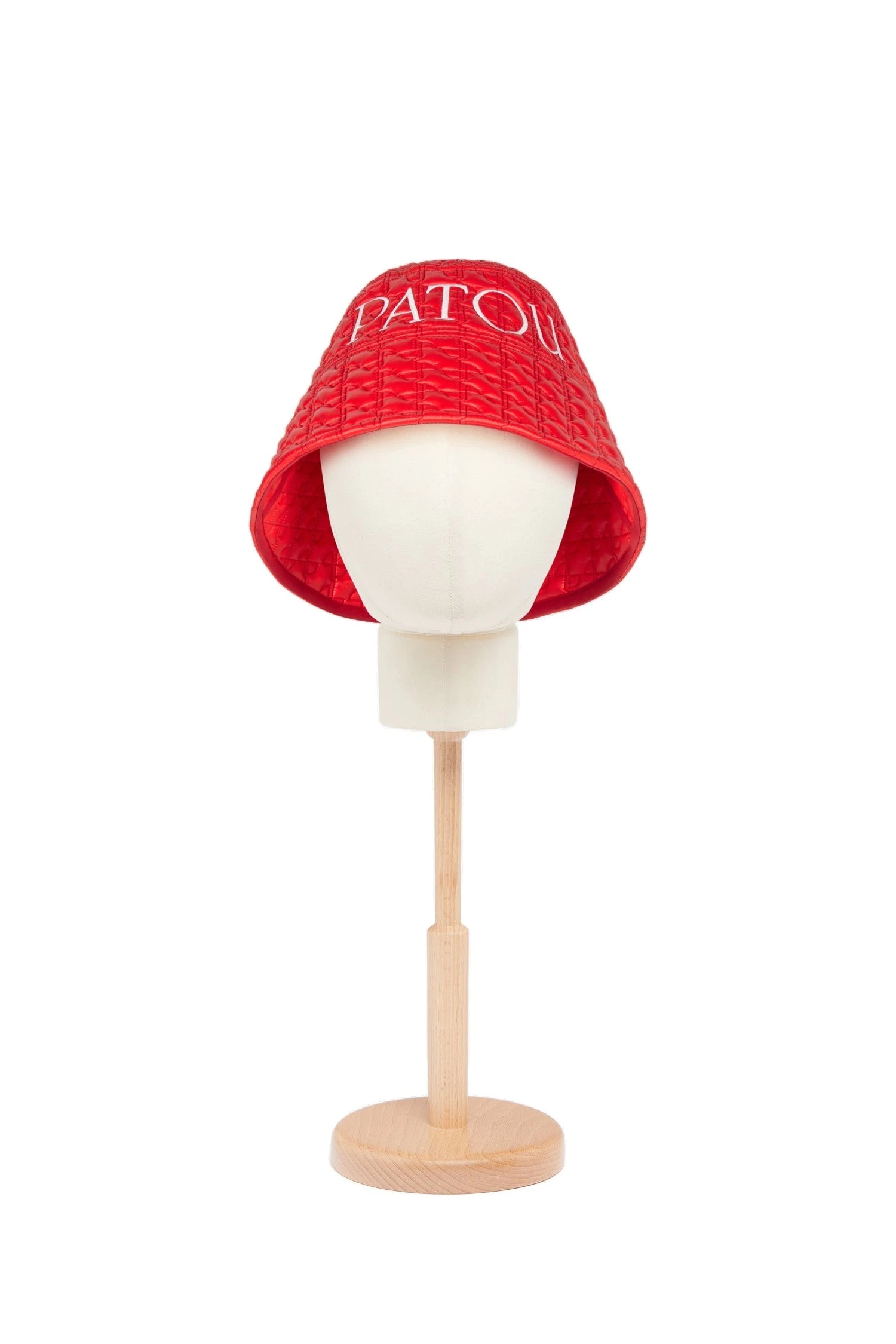 Patou Patou bucket hat in Red Ski Slope eco-friendly quilted nylon | Accessories | Coveti Patou Patou bucket hat in Red Ski Slope eco-friendly quilted nylon