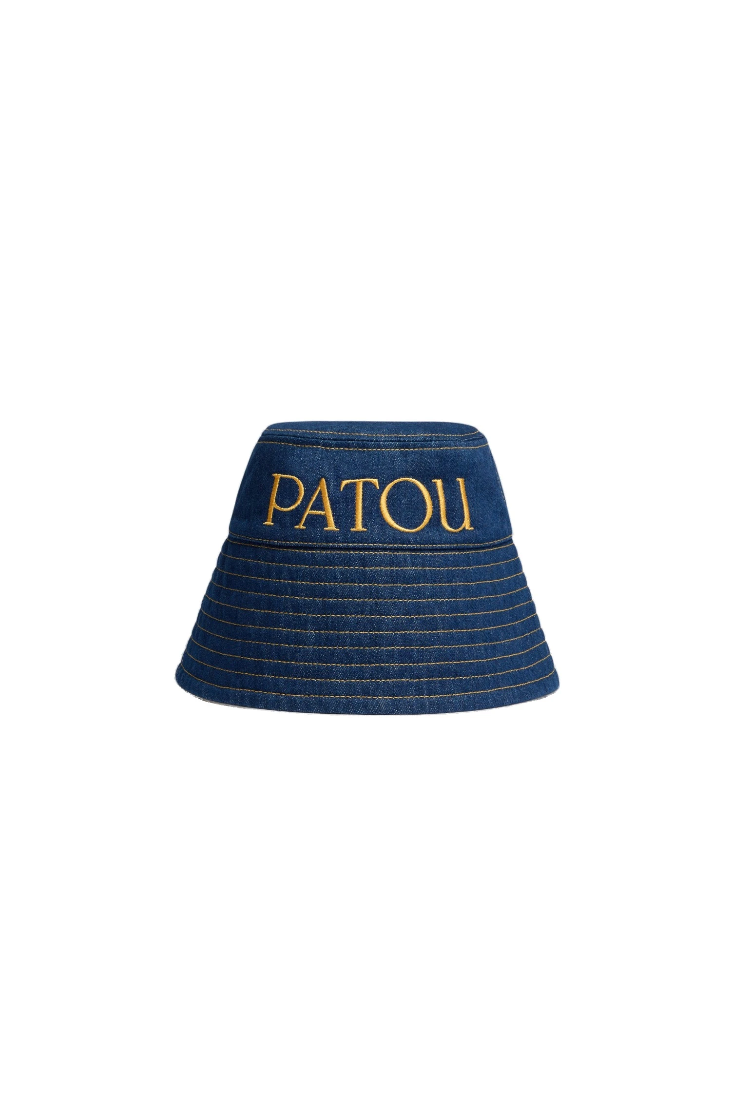 Patou Patou bucket hat in Rodeo Blue organic cotton denim | Accessories | Coveti Patou Patou bucket hat in Rodeo Blue organic cotton denim