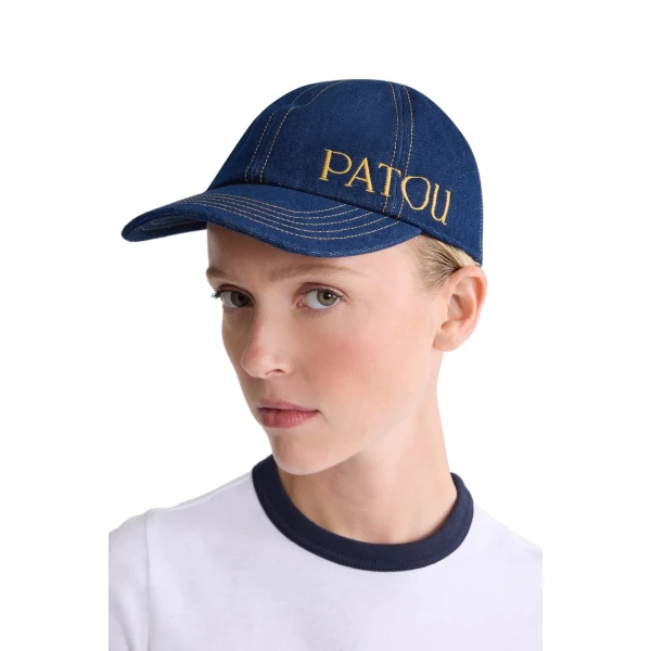 Patou cap in Rodeo Blue organic cotton denim - Image 2