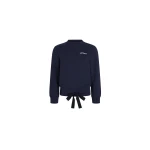Patou Patou logo embroidered sweatshirt in Navy Black organic cotton