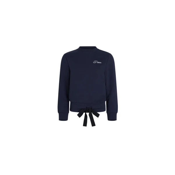 Patou Patou logo embroidered sweatshirt in Navy Black organic cotton