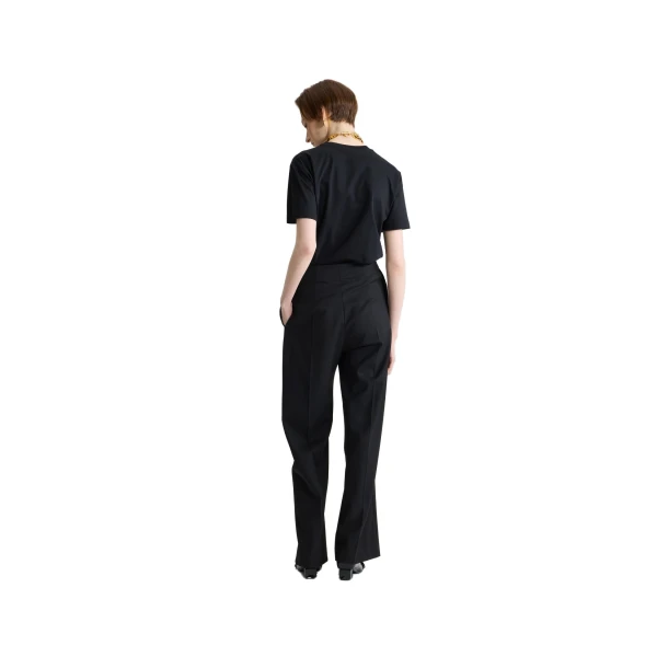 Patou logo t-shirt in Black organic cotton - Image 3