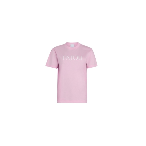 Patou Patou logo t-shirt in Primrose Pink organic cotton