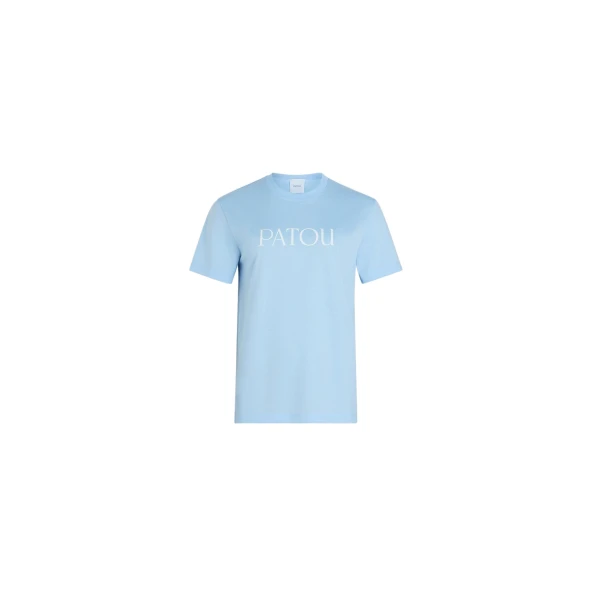 Patou Patou logo t-shirt in Skylight Blue organic cotton
