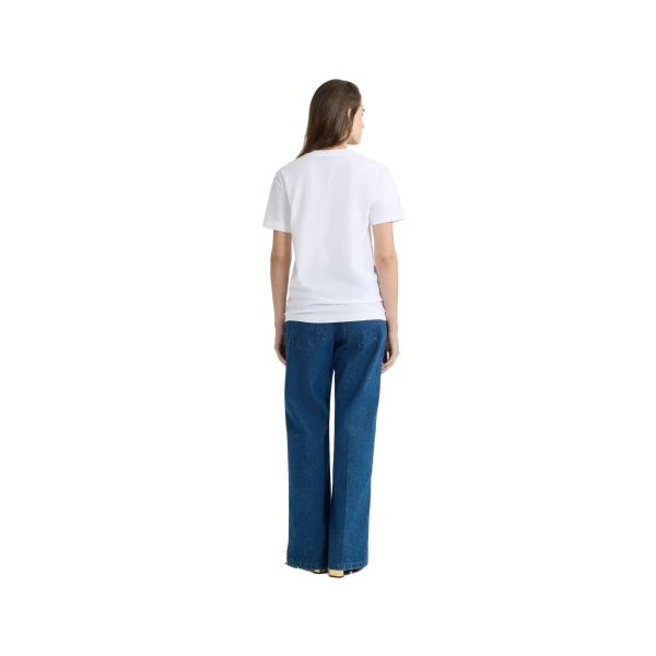 Patou logo t-shirt in White organic cotton - Image 3