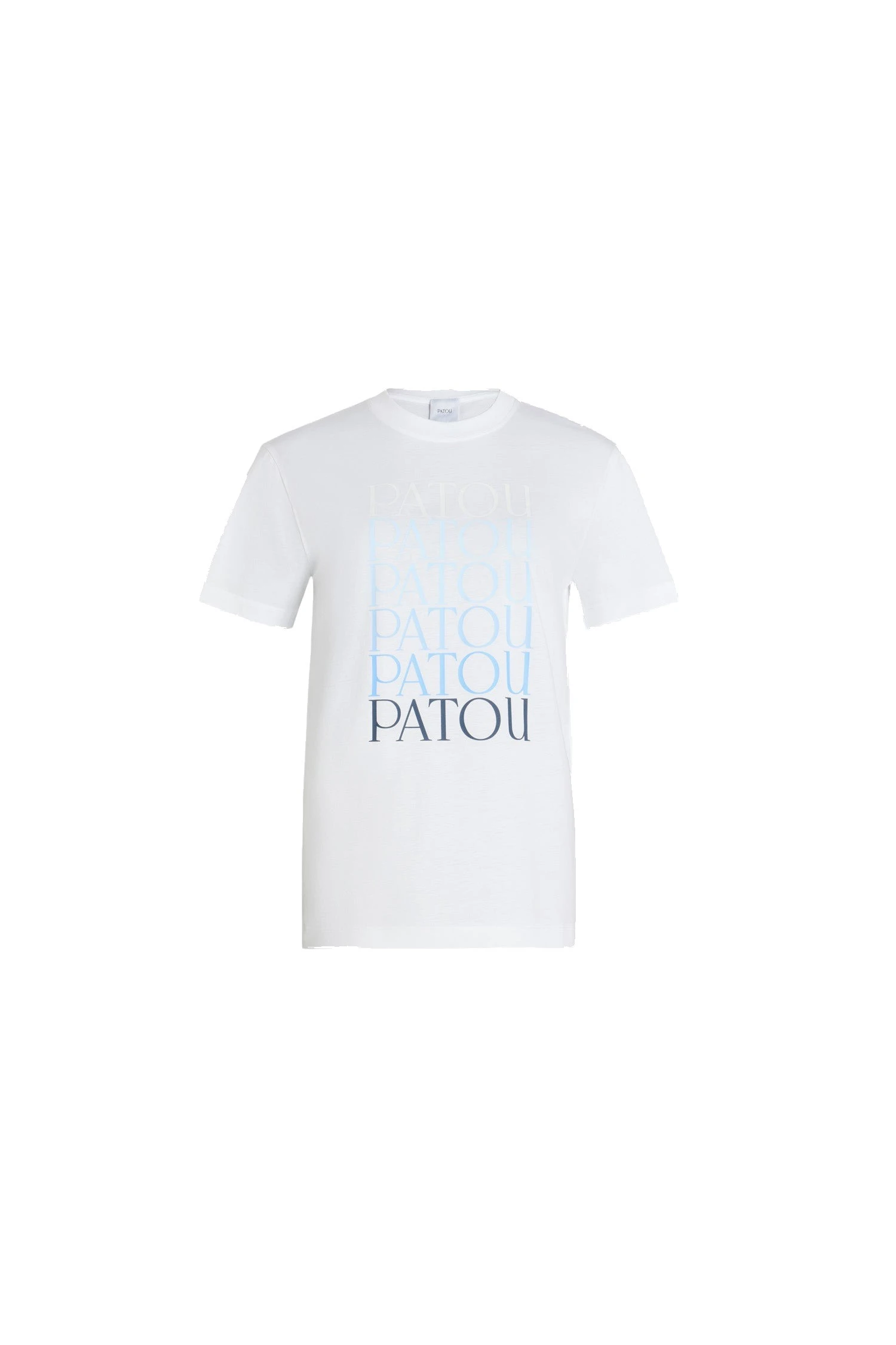 Patou Patou logo t-shirt in White organic cotton | Tops | Coveti Patou Patou logo t-shirt in White organic cotton