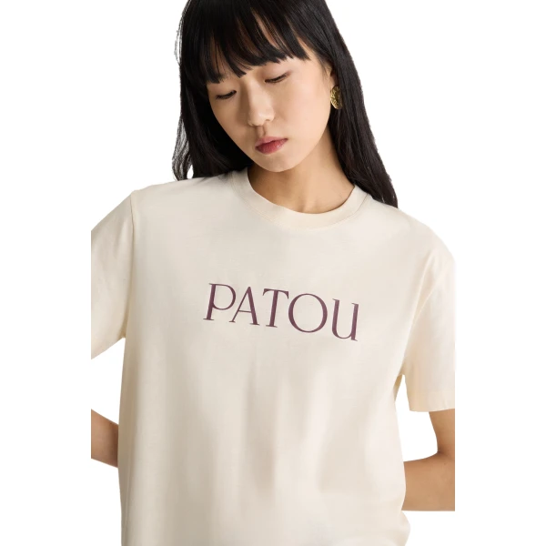 Patou t-shirt in Snowberry White organic cotton - Image 4