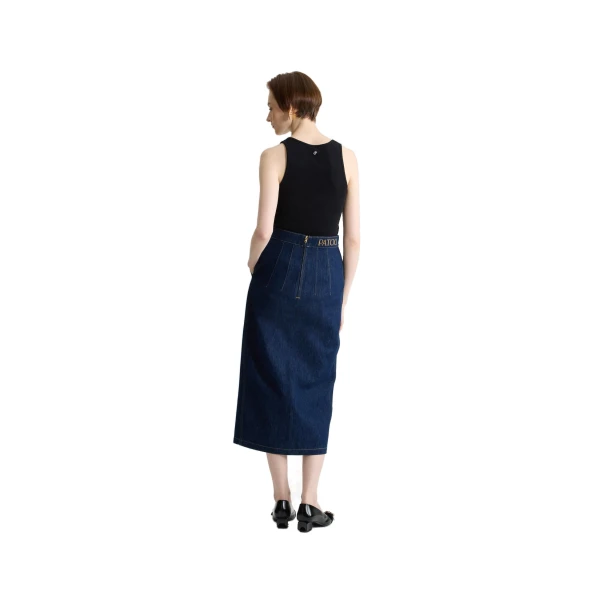 Patou tank top in Black organic cotton - Image 3