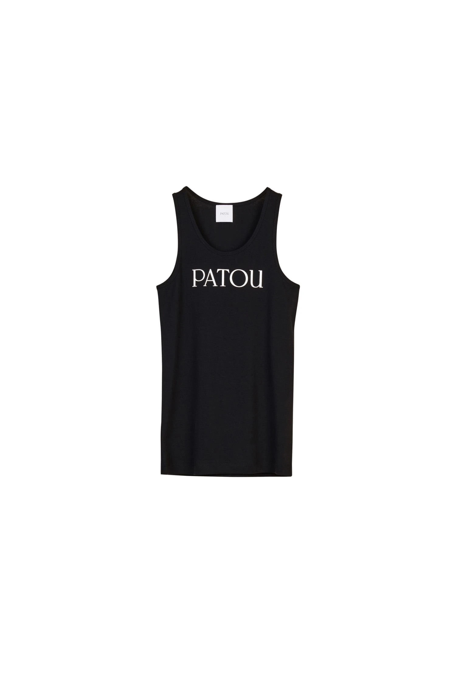 Patou Patou tank top in Black organic cotton | Tops | Coveti Patou Patou tank top in Black organic cotton