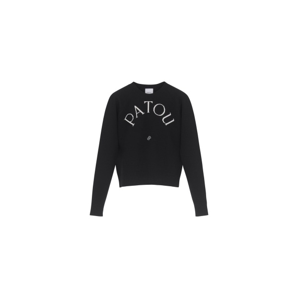 Patou Patou wool blend jumper in Black