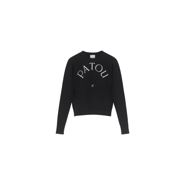 Patou Patou wool blend jumper in Black