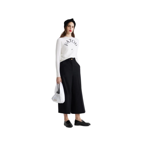 Patou wool blend jumper in White - Image 2
