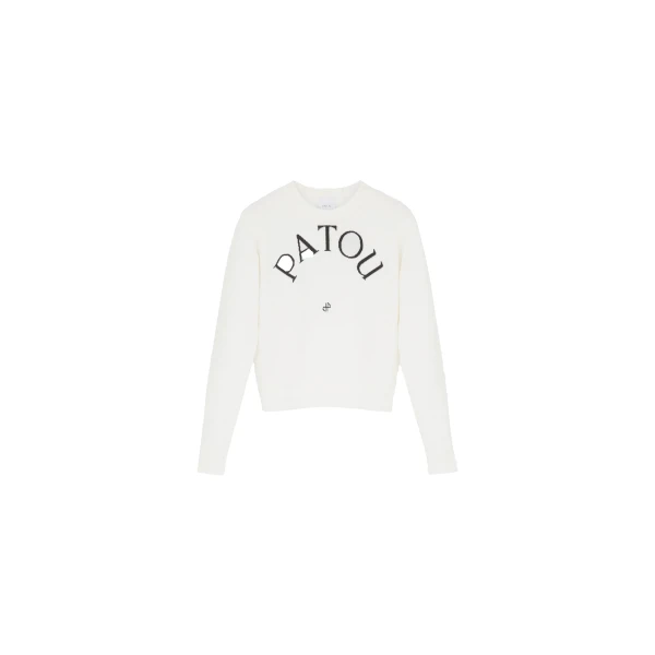 Patou wool blend jumper in White
