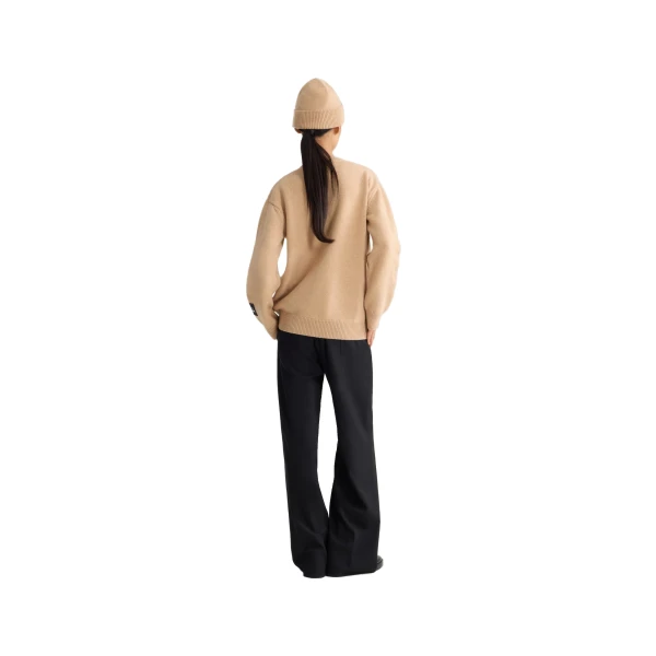 Patou x Moomin Little My wool blend jumper in Little My Beige - Image 3