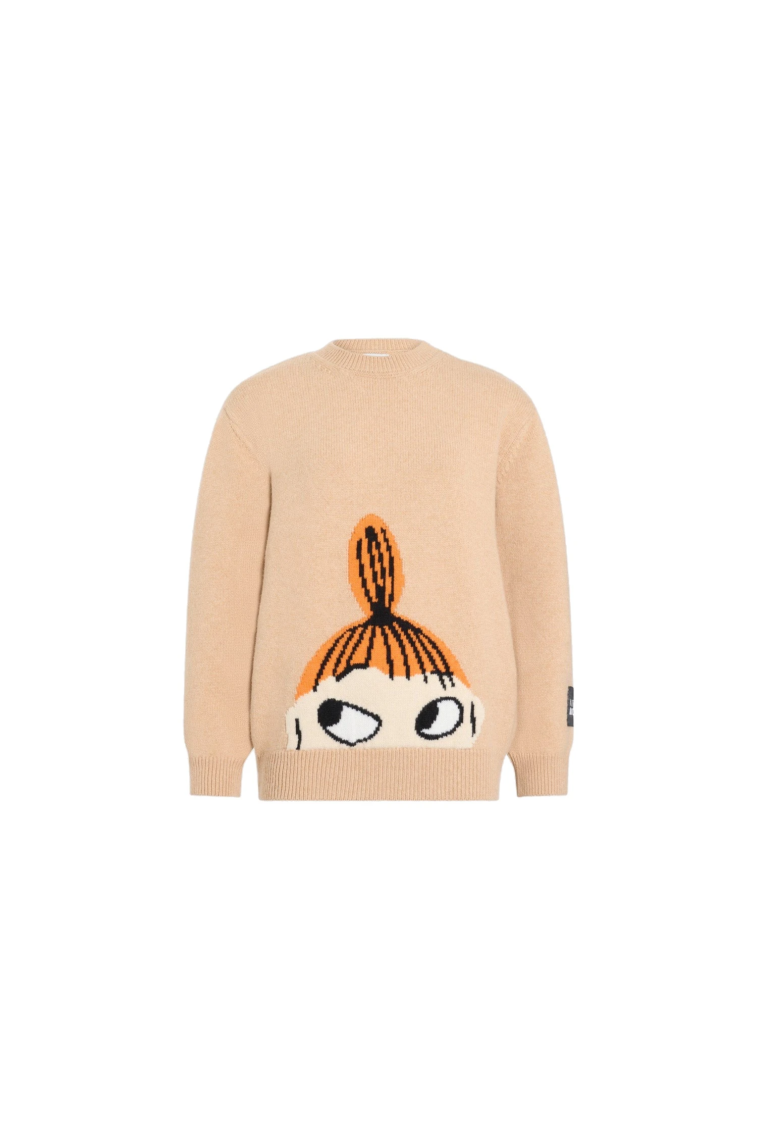 Patou Patou x Moomin Little My wool blend jumper in Little My Beige | Knitwear | Coveti Patou Patou x Moomin Little My wool blend jumper in Little My Beige