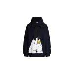 Patou Patou x Moomin Snorkmaiden organic cotton hoodie in Moomin Navy
