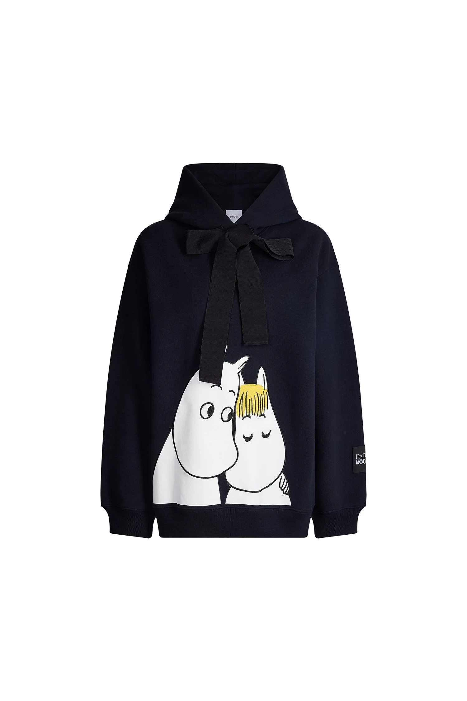 Patou x Moomin Snorkmaiden organic cotton hoodie | Coveti Patou Patou x Moomin Snorkmaiden organic cotton hoodie in Moomin Navy