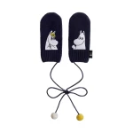 Patou Patou x Moomin Snorkmaiden wool blend mittens in Moomin Navy