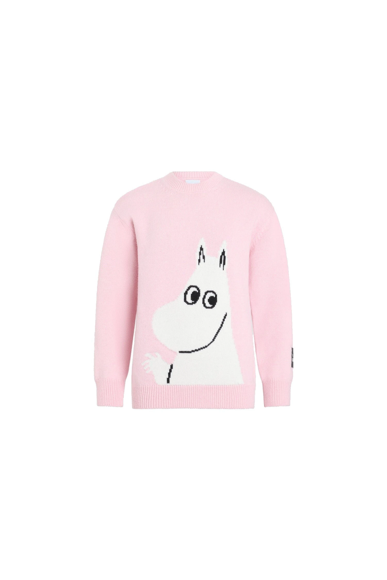 Patou x Moomin crewneck wool blend jumper | Coveti Patou Patou x Moomin crewneck wool blend jumper in Moomin Light Pink