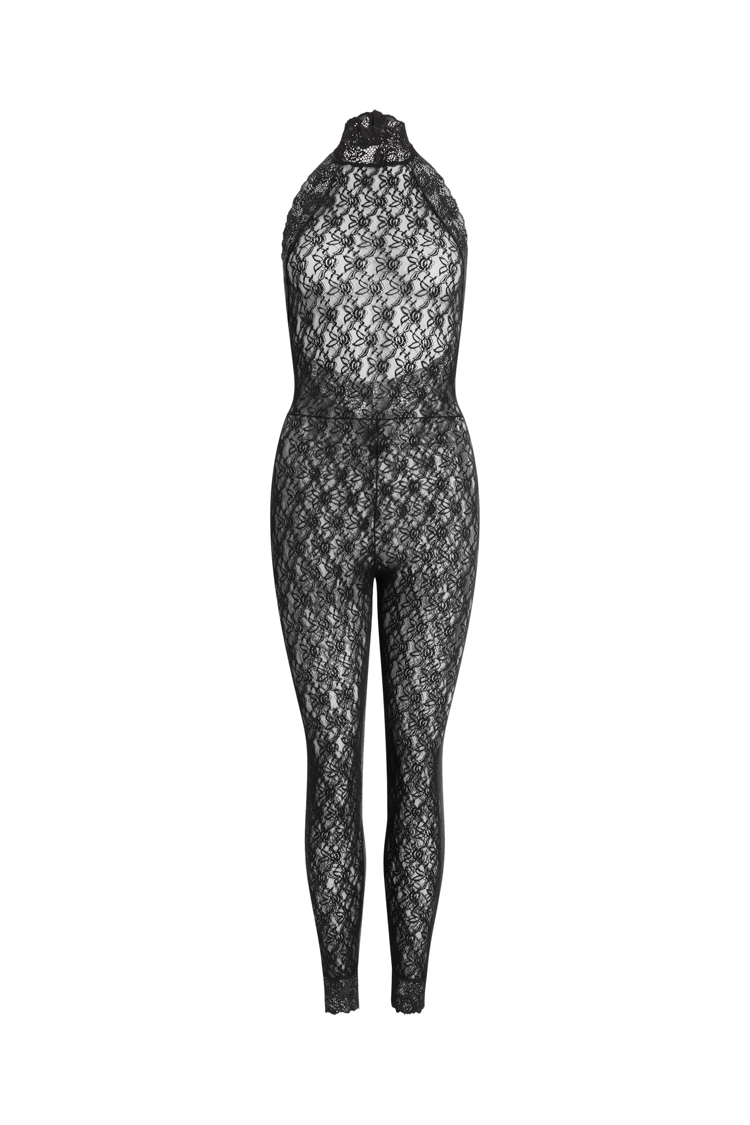 Patou Polyamide lace jumpsuit in Black | Jumpsuit | Coveti Patou Polyamide lace jumpsuit in Black