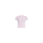 Patou Polyamide lace t-shirt in Pink Parfait