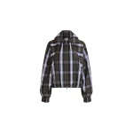 Patou Polyester bomber jacket in Mist Green Tartan