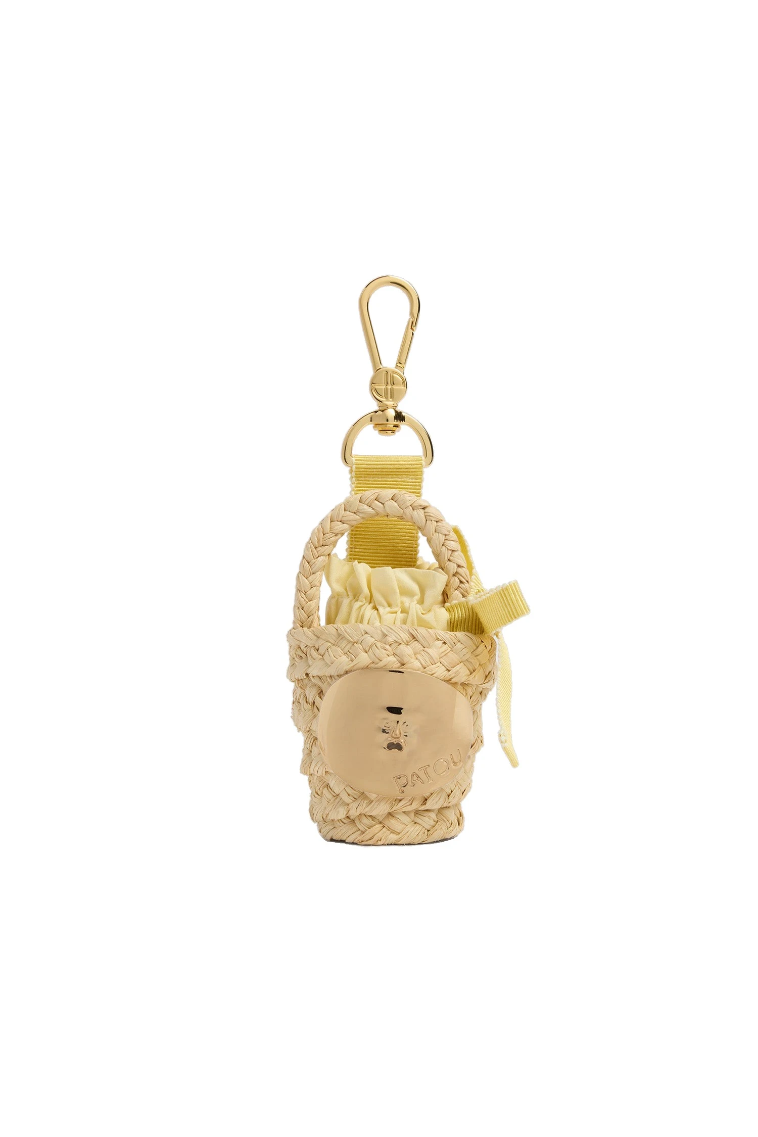 Patou Raffia GG bucket bag charm in Citrus Blossom | Bags | Coveti Patou Raffia GG bucket bag charm in Citrus Blossom
