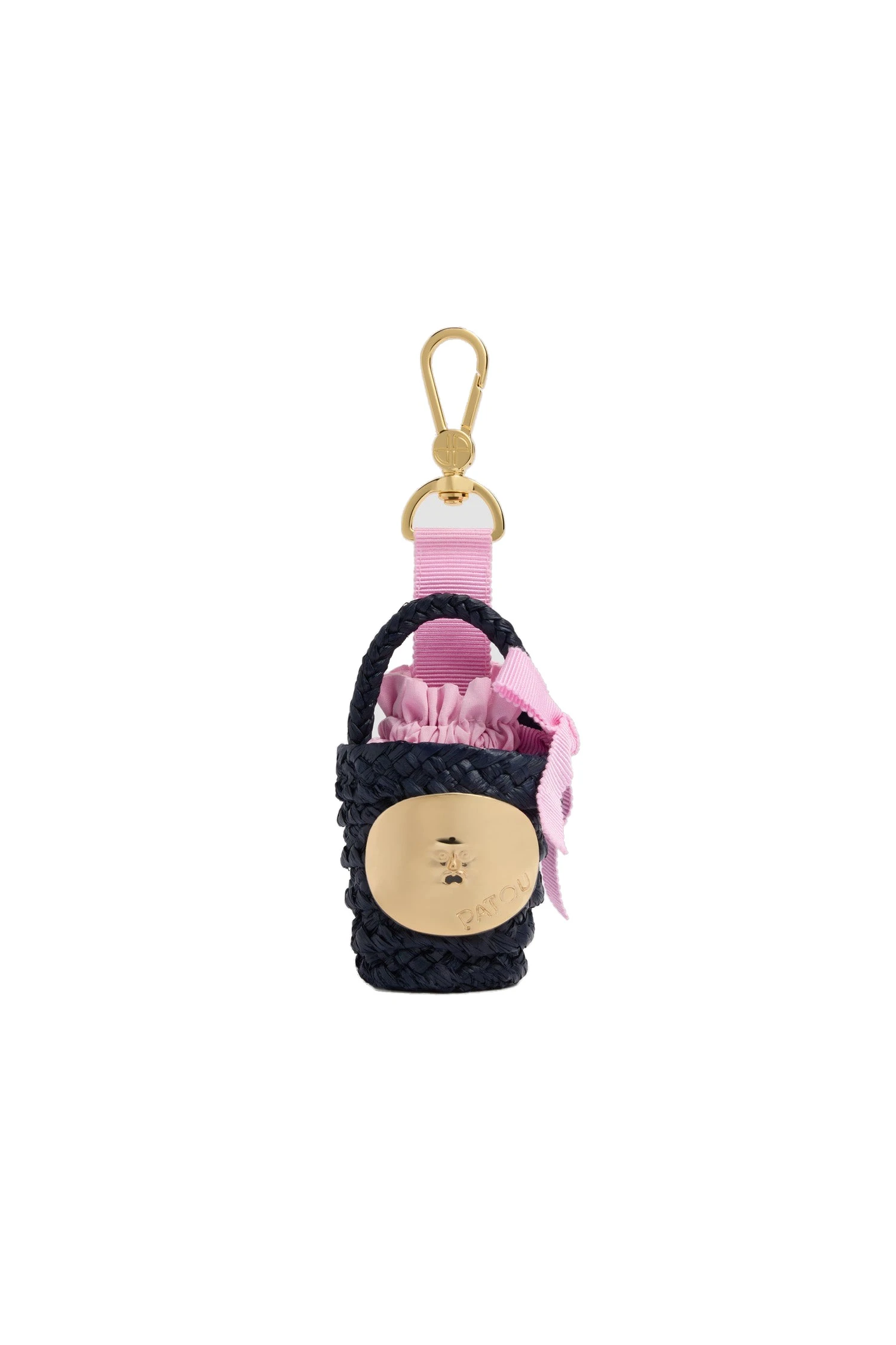 Patou Raffia GG bucket bag charm in Deep Sea Blue | Bags | Coveti Patou Raffia GG bucket bag charm in Deep Sea Blue