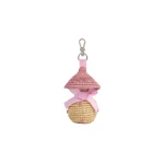 Patou Raffia Patou silhouette charm in Candy Pink