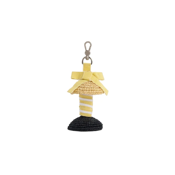 Raffia Patou silhouette charm in Limelight
