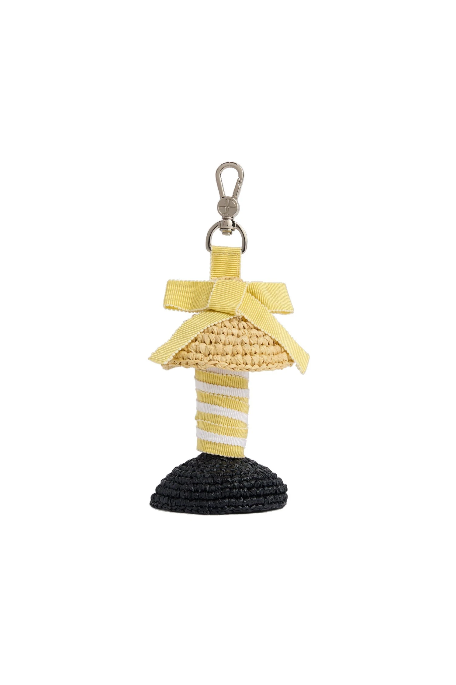 Patou Raffia Patou silhouette charm in Limelight | Bags | Coveti Patou Raffia Patou silhouette charm in Limelight