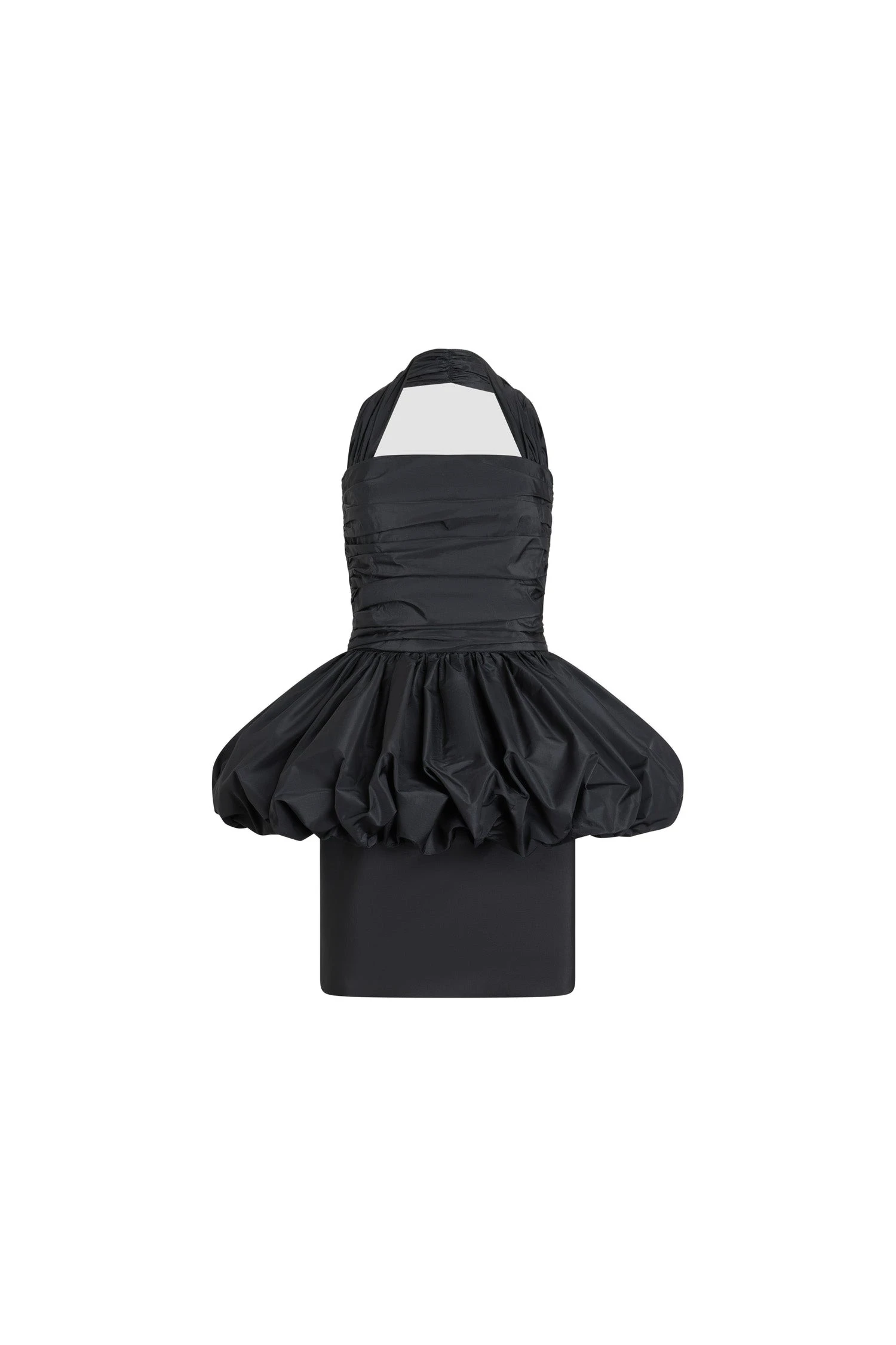 Patou Recycled faille backless mini bloomer dress in Black | Dresses | Coveti Patou Recycled faille backless mini bloomer dress in Black