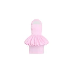 Patou Recycled faille backless mini bloomer dress in Primrose Pink