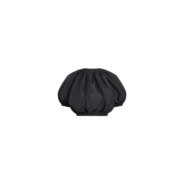 Patou Recycled faille bustier top in Black