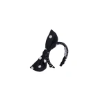 Patou Recycled faille knotted headband in Meteorite Blue