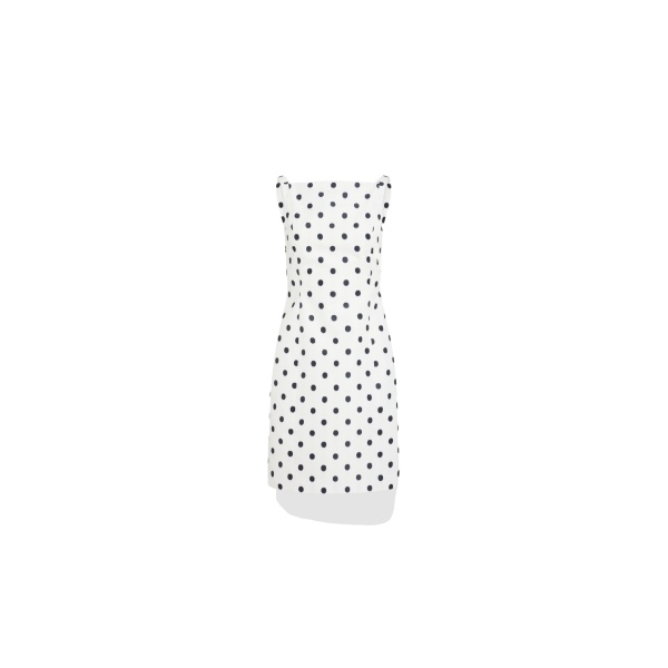 Patou Recycled faille midi sheath dress in Cloud Dancer