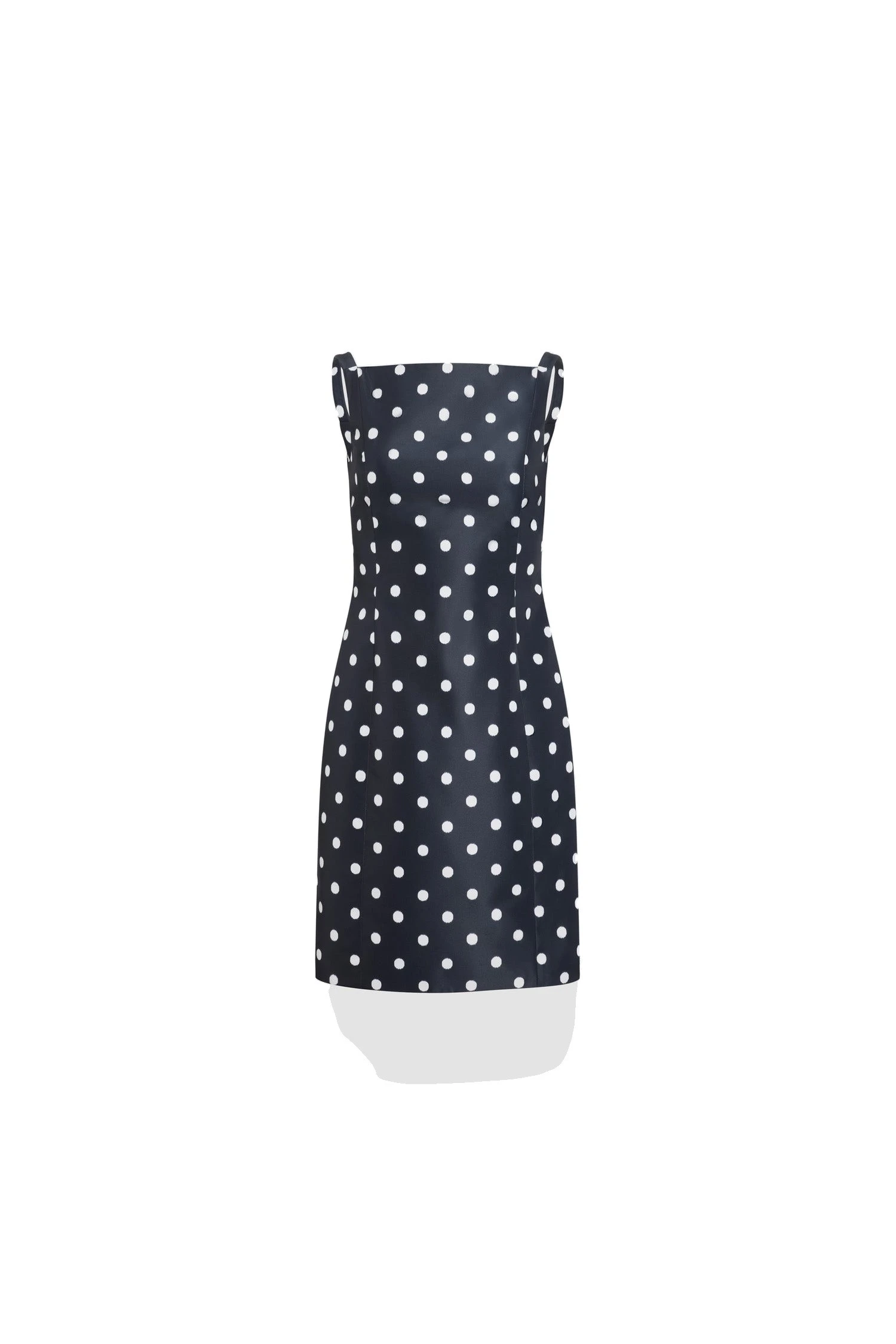 Patou Recycled faille midi sheath dress | Coveti Patou Recycled faille midi sheath dress in Meteorite Blue