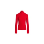 Patou Ribbed jumper in Elixir Red wool blend