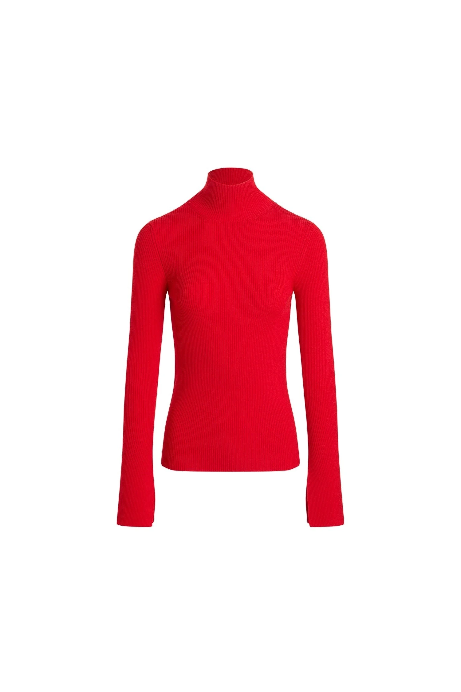 Patou Ribbed jumper in wool blend | Buy Designer Knitwear at Coveti Patou Ribbed jumper in Elixir Red wool blend
