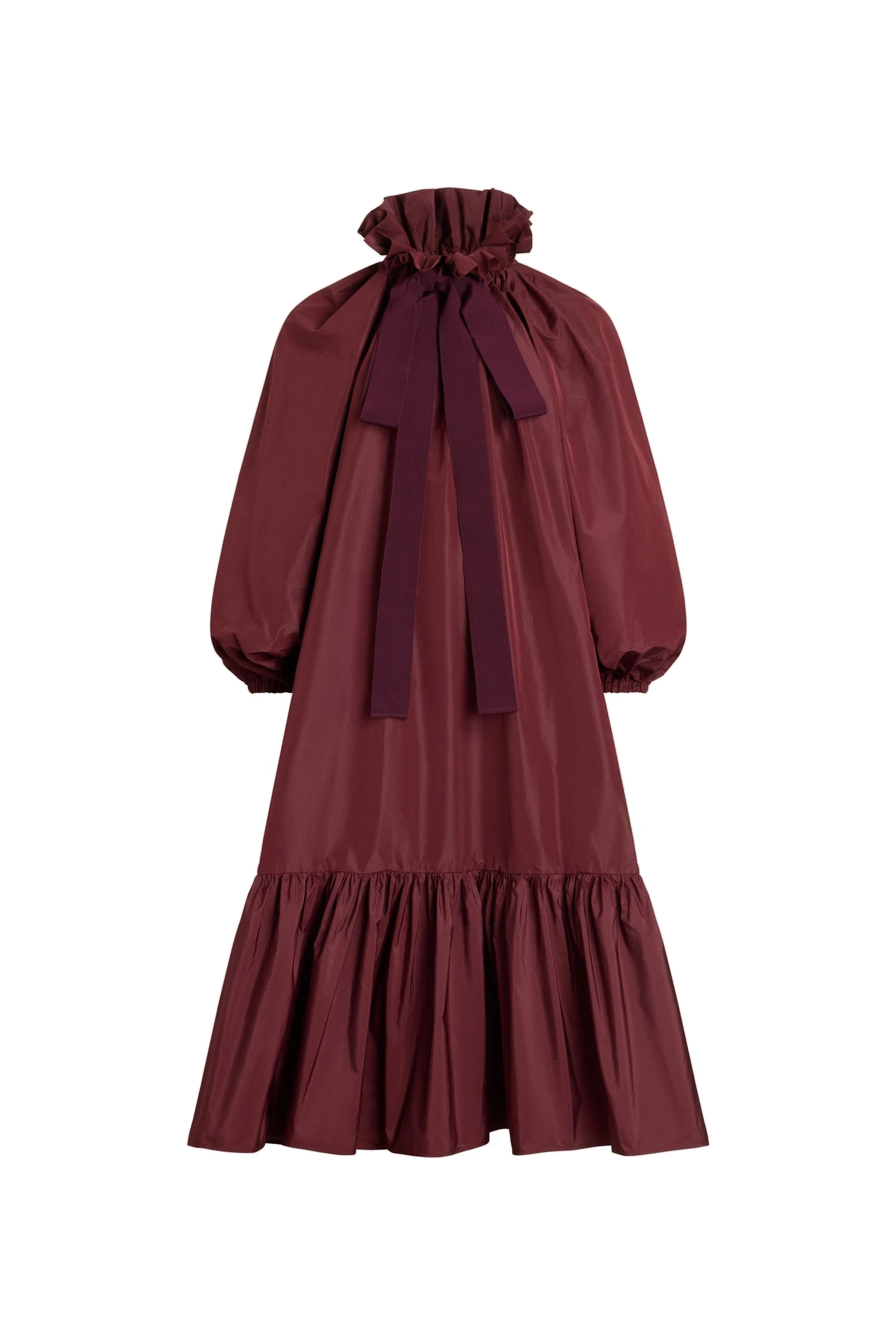 Patou Ruffle hem dress in Vignola recycled faille | Dresses | Coveti Patou Ruffle hem dress in Vignola recycled faille