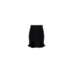 Patou Ruffle mini skirt in Black wool blend