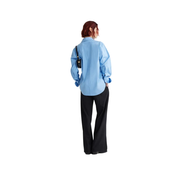 Safari shirt in Airy Blue organic cotton - Image 3